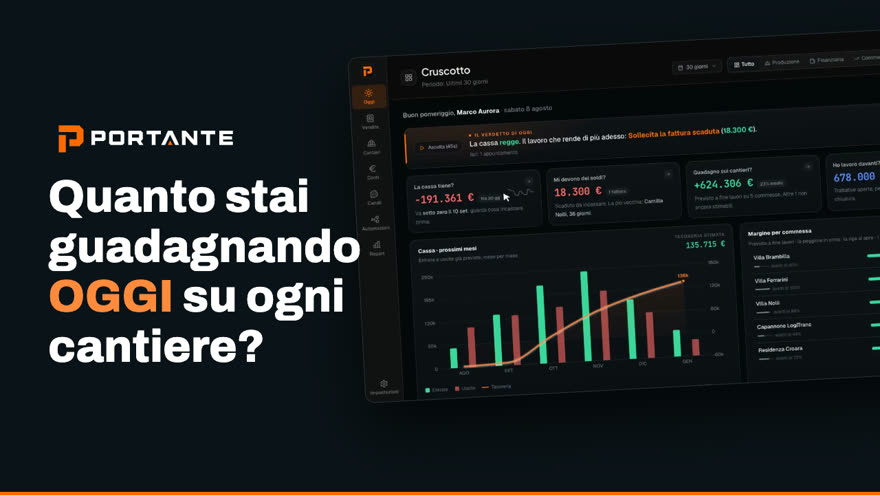 Il video di Portante: cruscotto, preventivo, rapportini, SAL e cassa